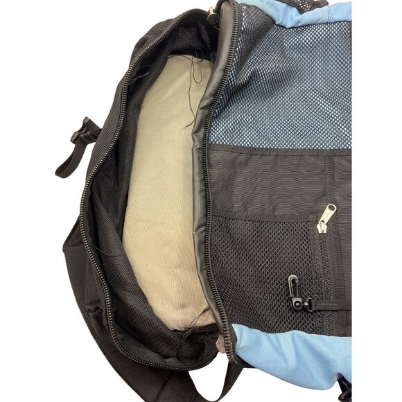 L.L. Bean Blue & Black Messenger Backpack With Multiple Compartments & Adjustabl main image 8